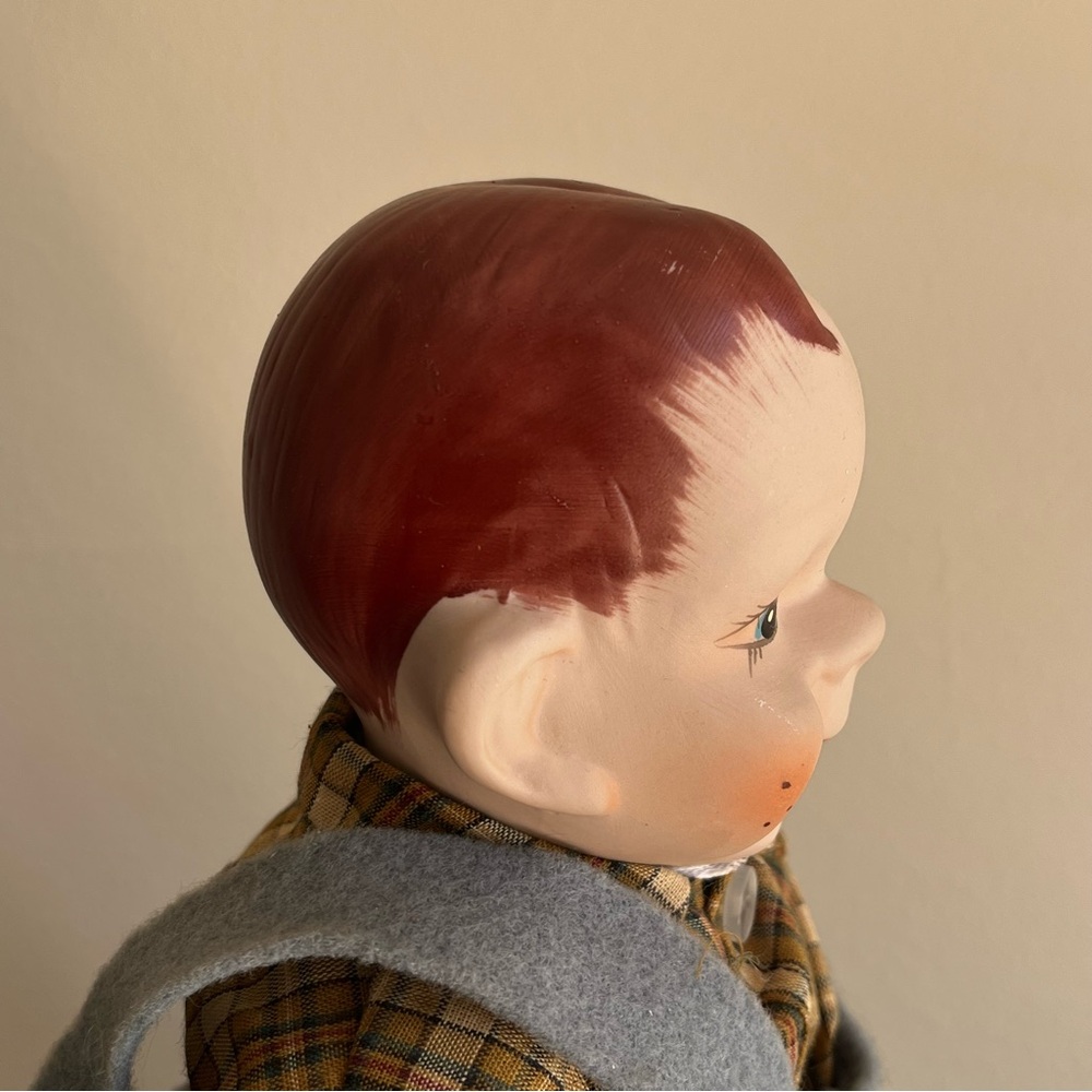 Dream Dolls Porcelain Boy Doll Hand Painted 15 Inch Vintage - Picture 7 of 12